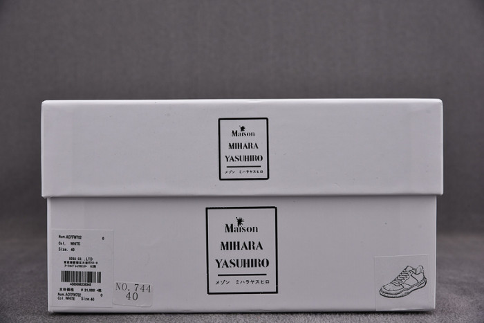 maison mihara yasuhiro canvas sneakers