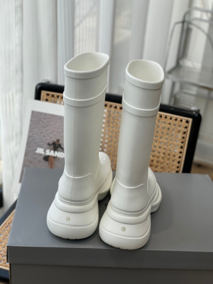 balen x Cr*0*s rubber rain boots-white