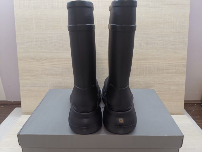 balen x Cr*0*s rubber rain boots-black